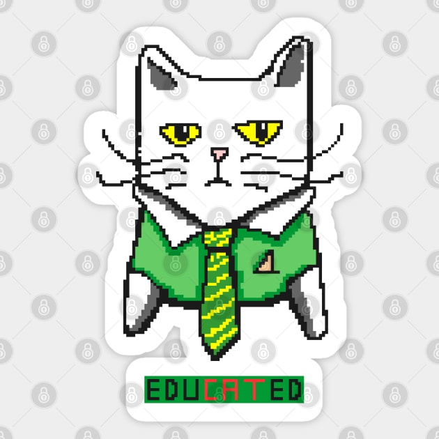 Educated Sticker by Yeaha